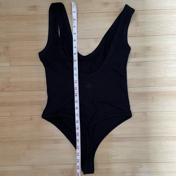 Uniqlo X Alexander Wang Ribbed Scoopneck Bodysuit Black Medium - Picture 5 of 6